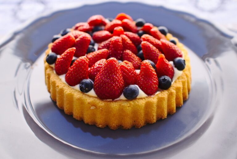 Cupcake With Strawberry Toppings